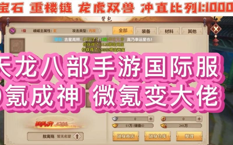 天龙八部公益服玩法解析：经典武侠新体验与风险提示